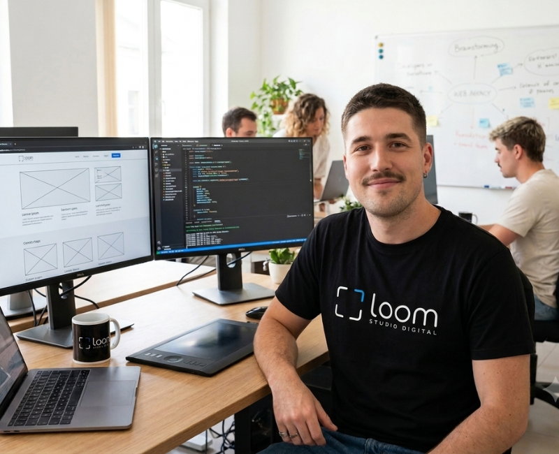 Tom, concepteur et développeur de l'Agence Loom