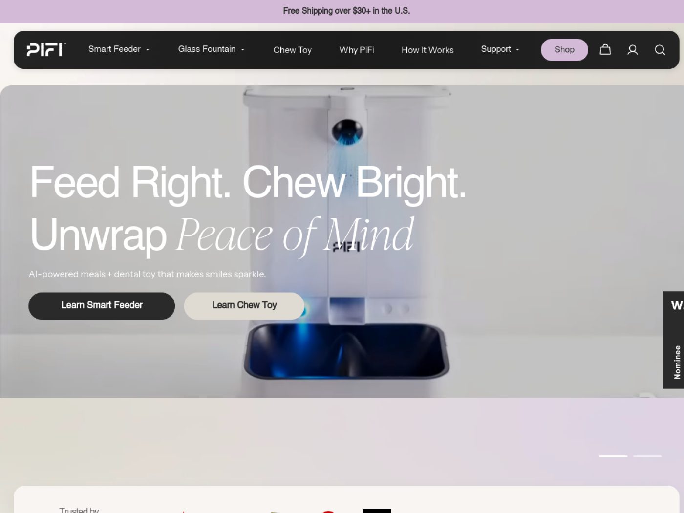 Aperçu du site produit MyPifi